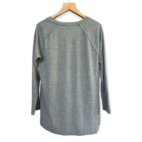 Wildfox Women’s Haley Brushed Grey Oversized Top, Large - Picture 2 of 9